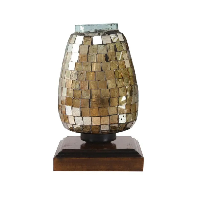Radiantblend Mosaic Glass Table Lamp With Wooden Base media 6