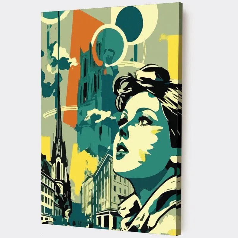 City Girl Canvas Wall Painting media 5