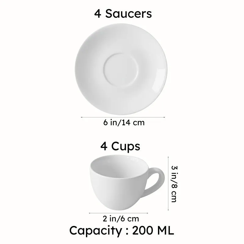 Sip Of Spring Cup & Saucer (200 mL Each) - Set of Four media 13