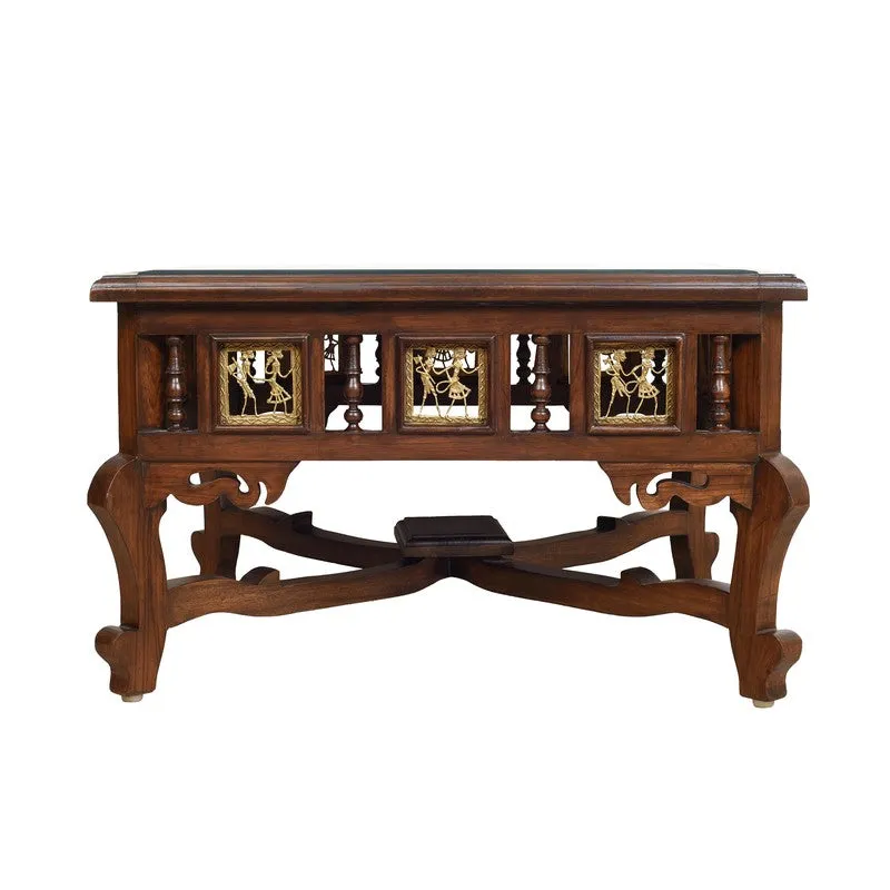 Vaari Teak Wood Center Table media 4