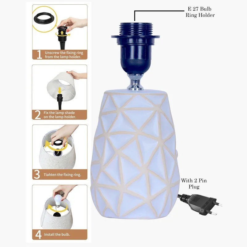 BrightHive Adaptive Ceramic Table Lamp - White media 6