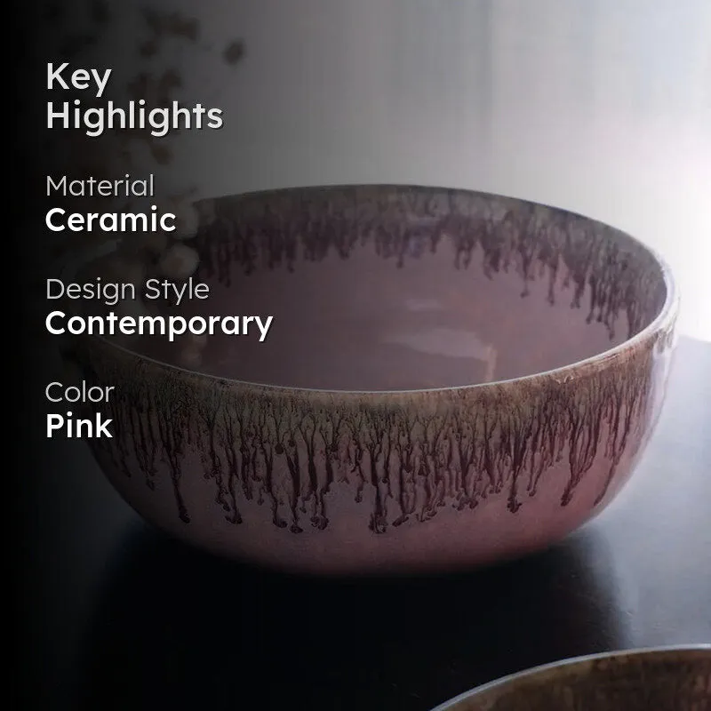 Oshin Handmade Serving Bowl - 700 ML media 2