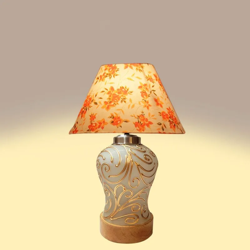 Lumithra Fleur Cone Wooden Table Lamp - Multicolor media 6