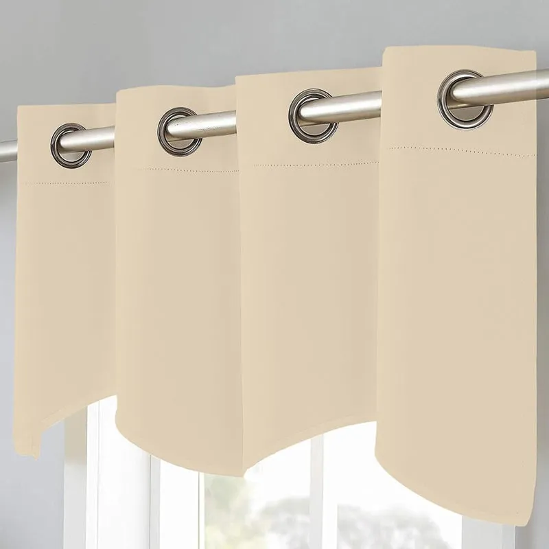 Vienna Pleated Curtain Valance (Beige) - Set Of Two media 4