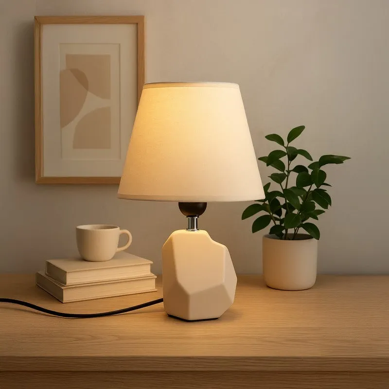 Aurivelle Ceramic Table Lamp - White media 1