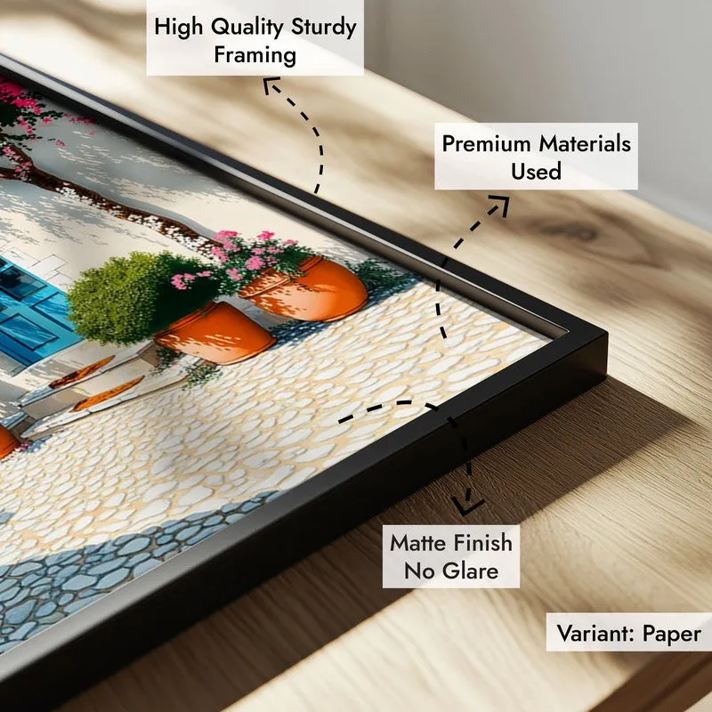 Vireta Canvas Wall Painting With Black Frame media 7