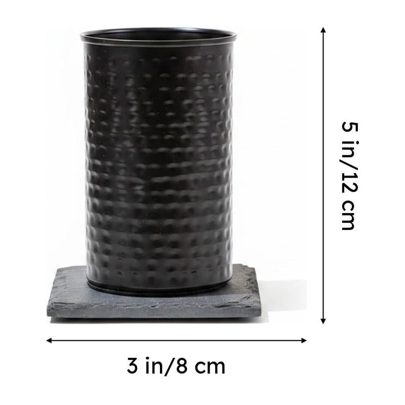 Nautica Steel Wave Hammered Stainless Steel Bathroom Tumbler media 8