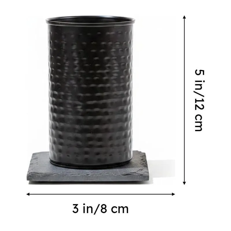 Nautica Steel Wave Hammered Stainless Steel Bathroom Tumbler media 8