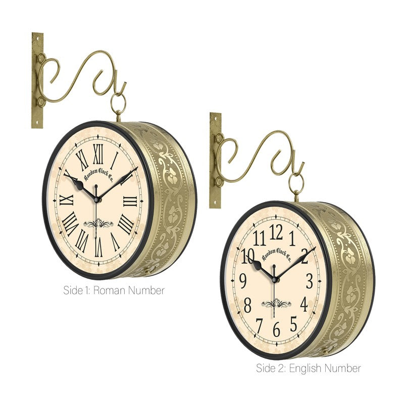 Bronzewick Double Sided Wall Clock media 4