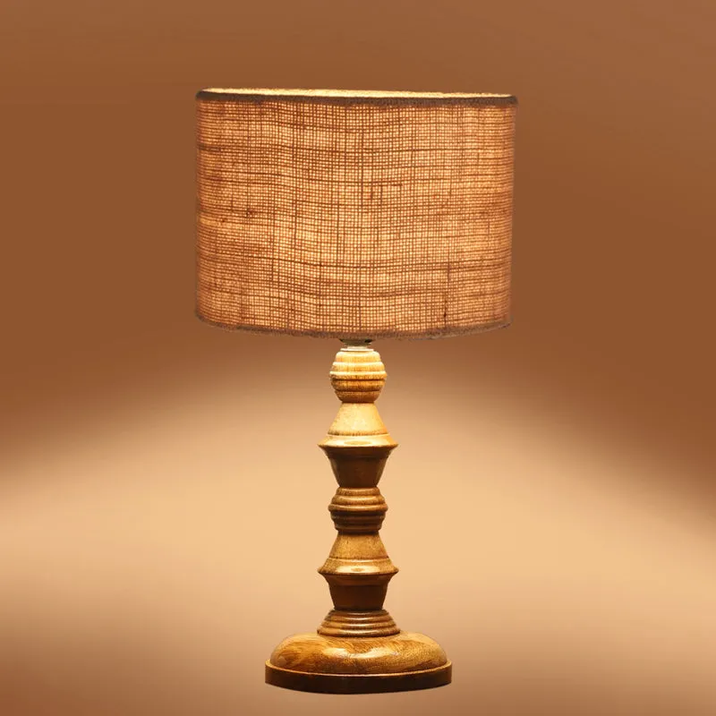 Sienna Timber Wooden Table Lamp - Brown media 5