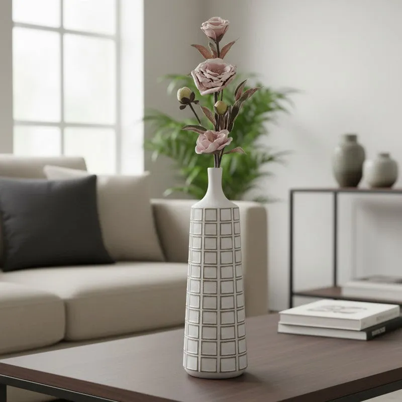 Magnolia Bloom Crafted Artificial Flower - Brown media 1