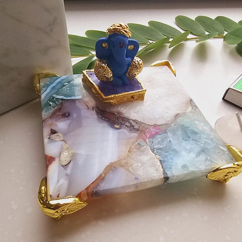 Athviya Cobalt Ganesha Agate Gift Box