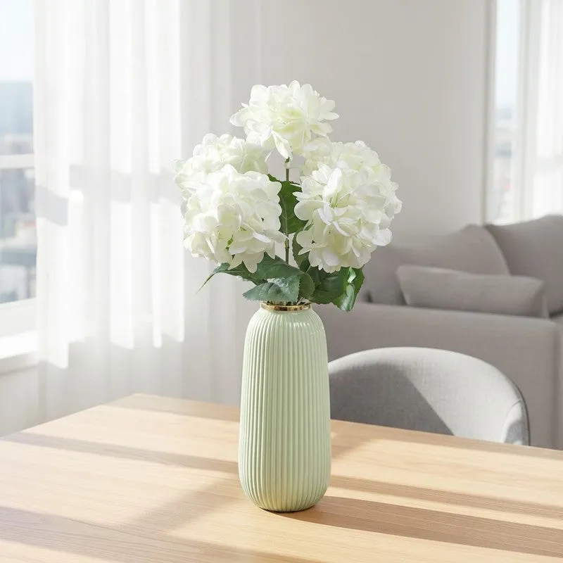 Blossira Hydrangea Silicone Artificial Flower - White media 1