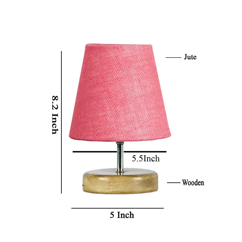Petricho Jute Table Lamp - Pink,Brown media 5