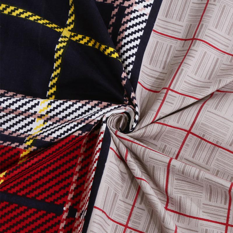 Wizzer Checkered Bedsheet - 150 GSM media 6