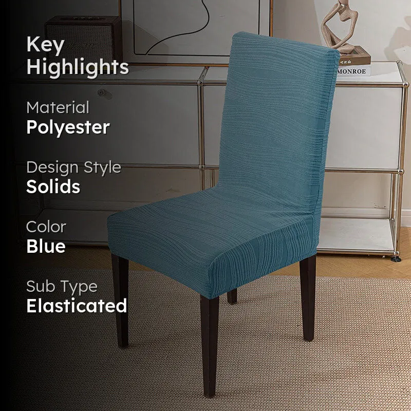 Wrapiq Solid Chair Cover - Light Blue media 2
