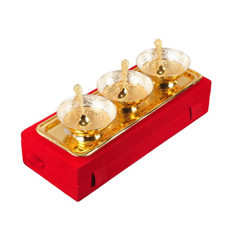 Mayurakshi Bowl With Spoon & Tray (100 ML EaCH) - Seven Piece Set media 5