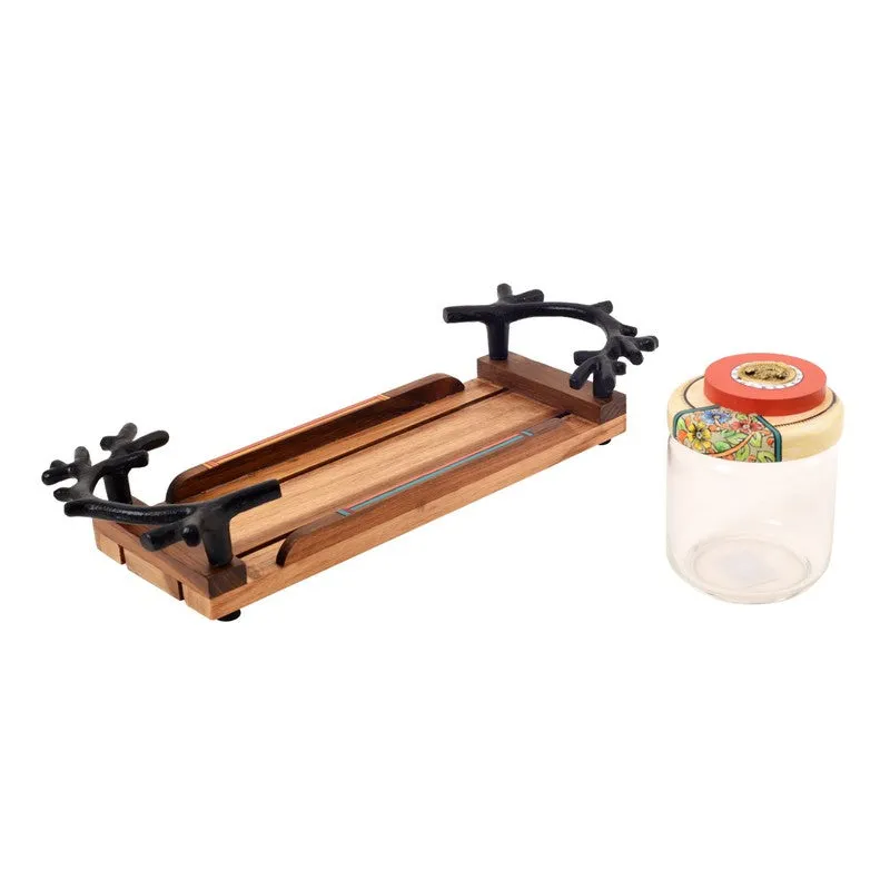 Bhanuja Jar Set With Tray - Four Piece Set media 3