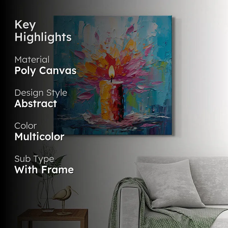 Candle Abstract Wall painting media 2