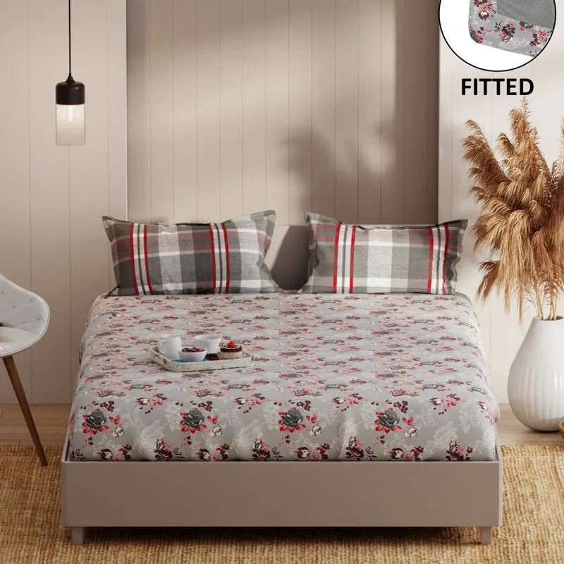 Soflora Microfiber Fitted Microfiber Bedsheet - 135 GSM media 1