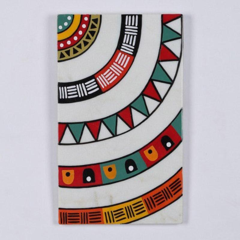 Mandala Mantra Hand Painted Marble Wall Accent media 3