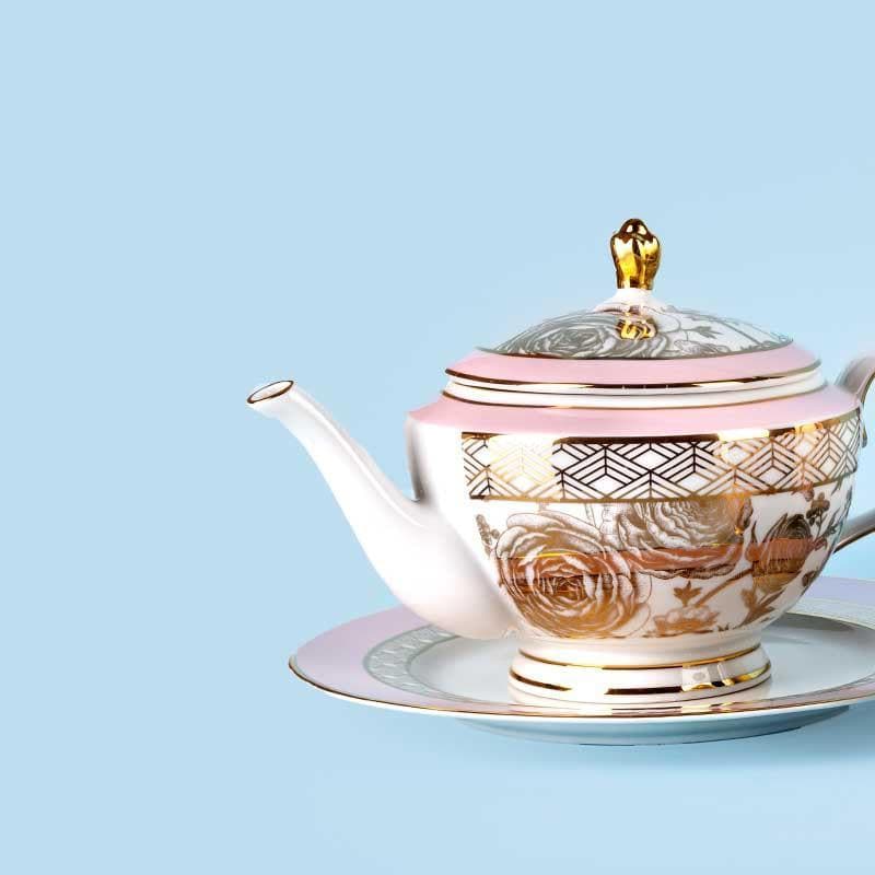 Rosette Tea Set With Snacks - 22 Piece Set media 5