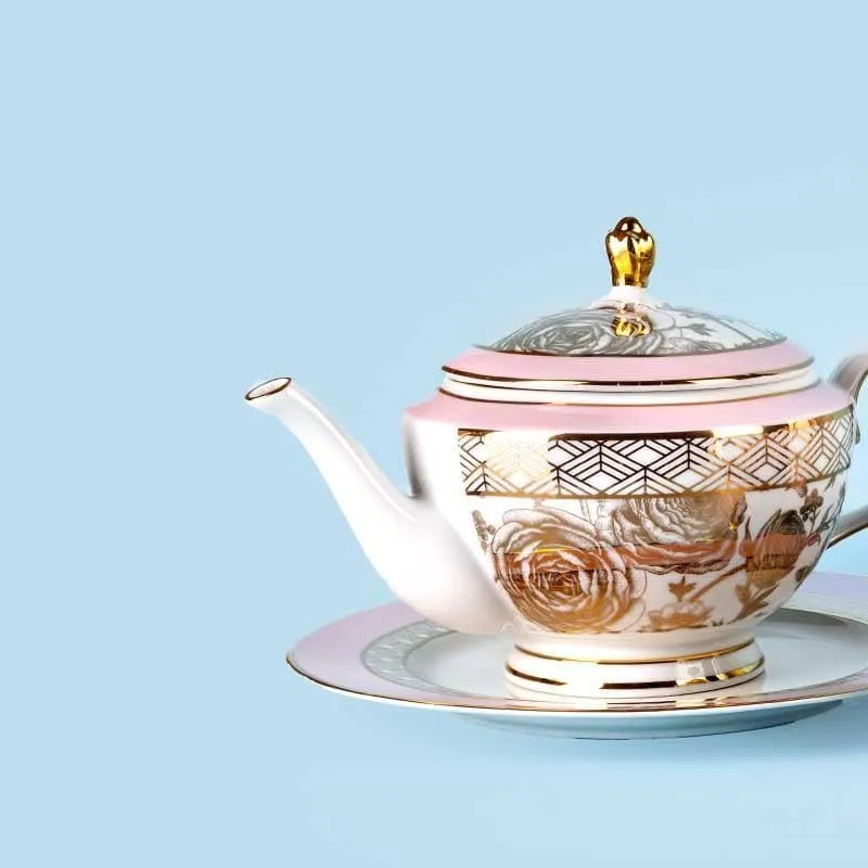 Rosette Tea Set With Snacks - 22 Piece Set media 5
