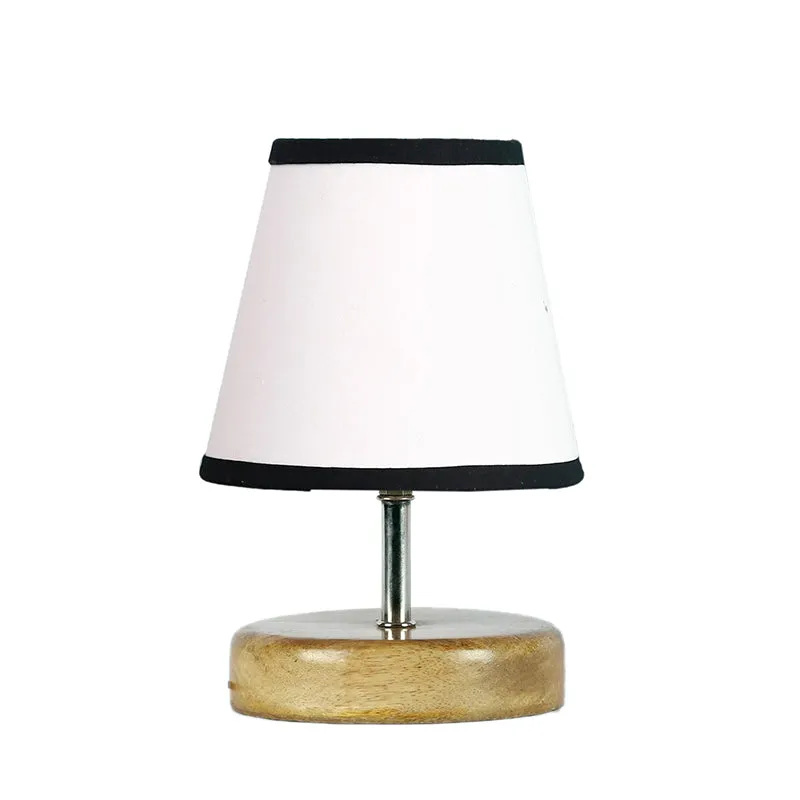 Petricho Fabric Table Lamp - White,Black media 4