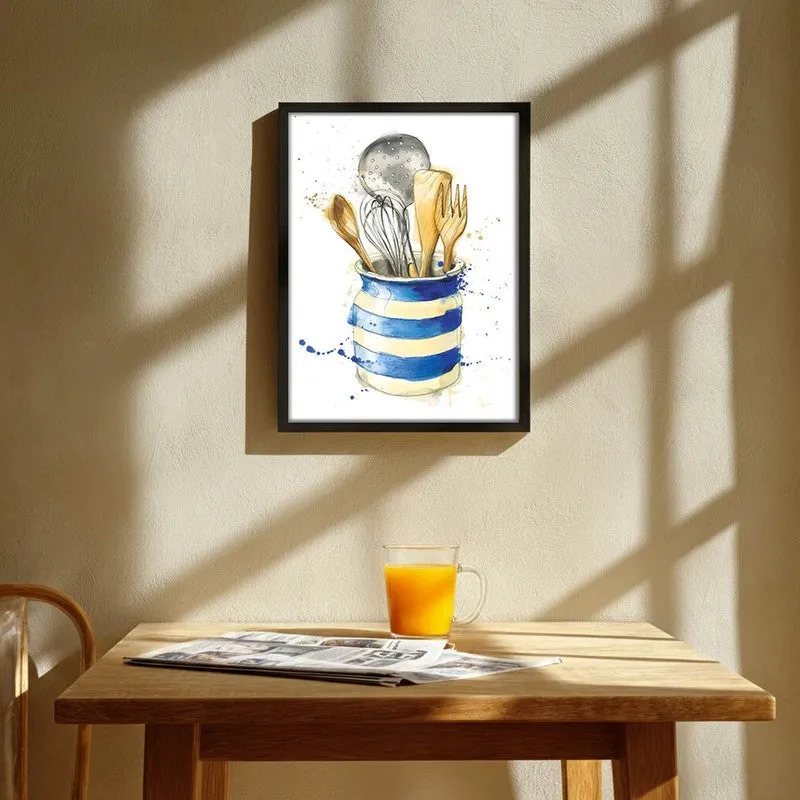 Spoon Studio Archival Canvas Wall Art - Black media 1