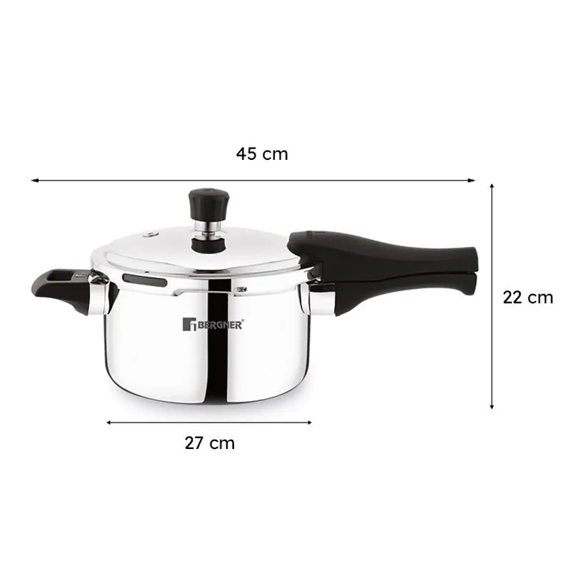 Bergner Trimax Triply Pressure Cooker With Outer Lid - 6500 mL media 10