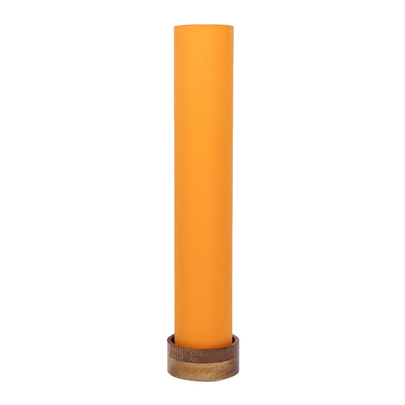 Miza Wooden Tower Floor Lamp - Yellow media 4