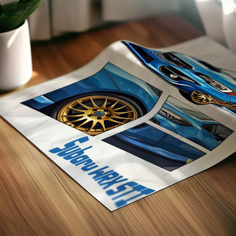 Aqua Racer Wall Poster media 4