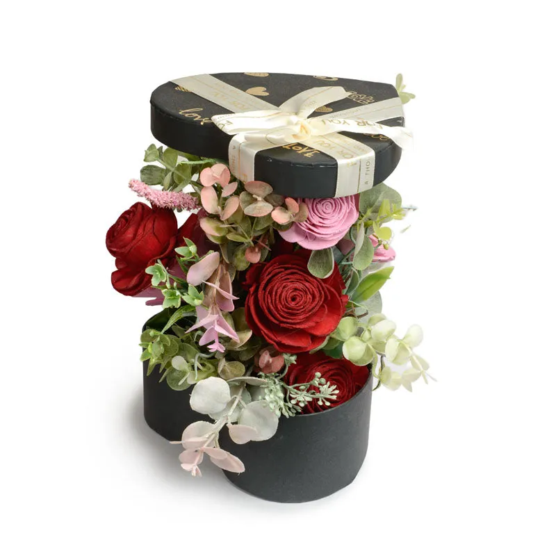 Twilight Dreams Artificial Solawood Flower Bunch With Pot media 6