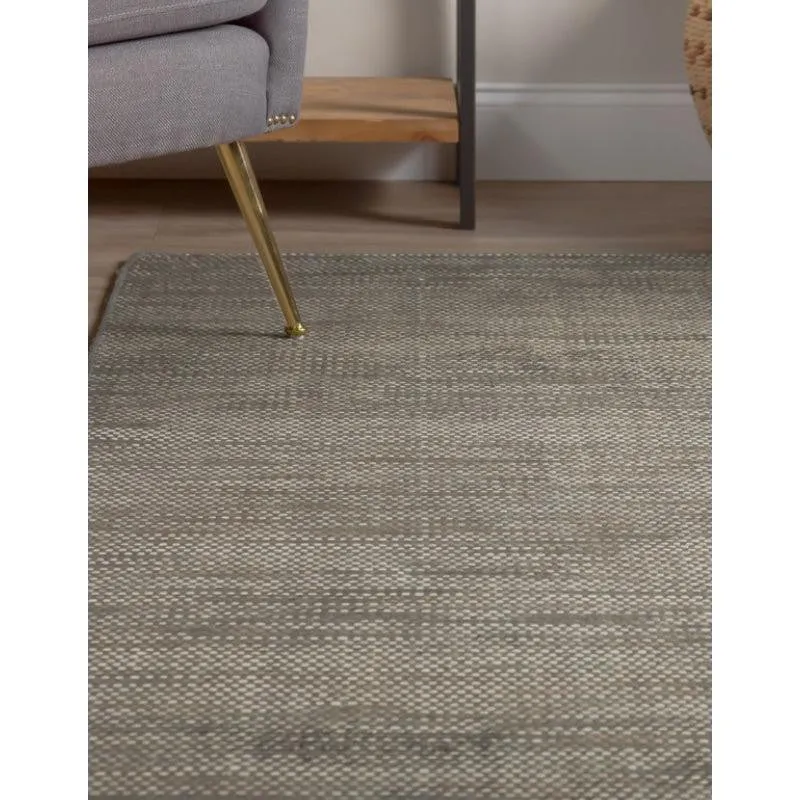Lasumi Hand Woven Wool Rug - Dark Grey media 5