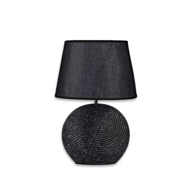 AarviDecor Arden Ceramic Table Lamp - Black media 4