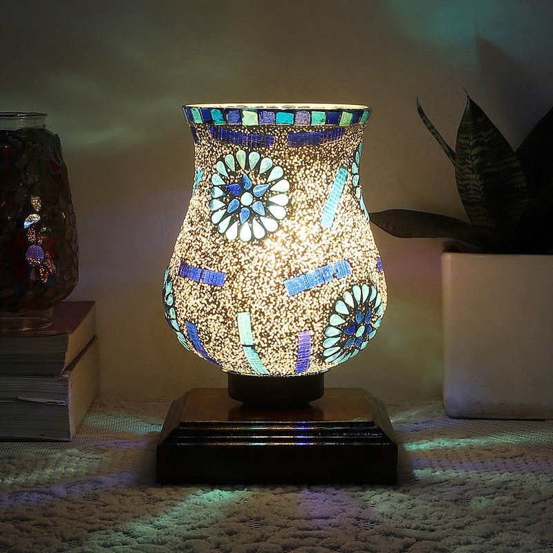 Prism Mosaic Glass Table Lamp - Multicolor