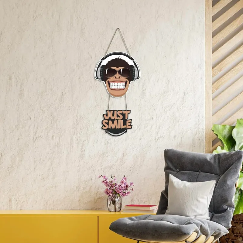 Just Smile Polyester & MDF Wall Hanging media 4