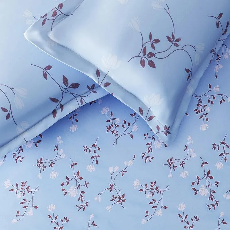 Trudaa Floral Printed Microfiber Bedsheet Old - 130 GSM media 4