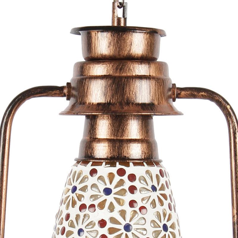 Admya Mosaic Lantern Glass Ceiling Lamp - Copper media 6