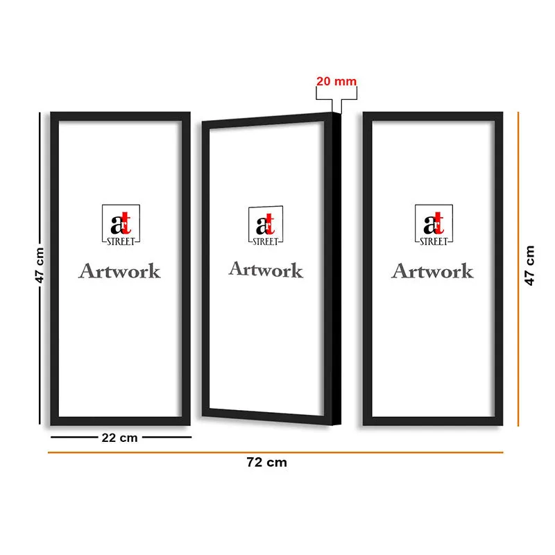 Rose Lush Wall Painting - Set Of Three media 5