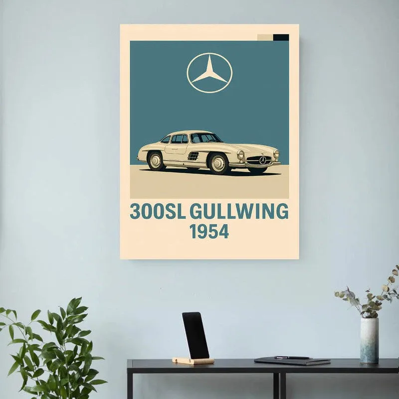 Gullwing Elegance Wall Poster media 3