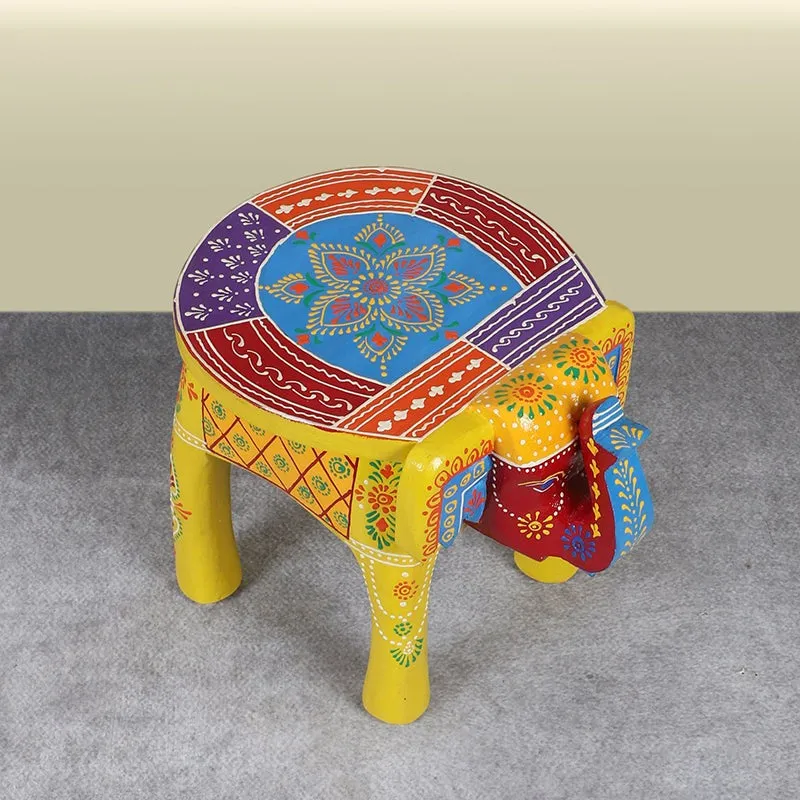 Regal Hastina V Mango Wood Stool - 4