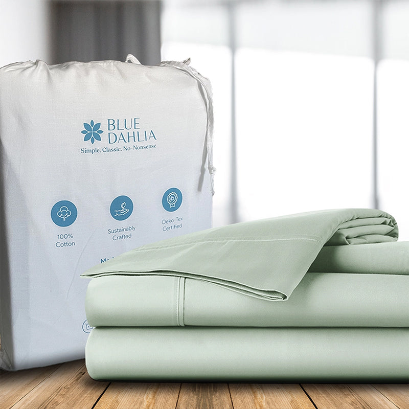 Maison Cotton Duvet Cover (Sage) - 200 TC media 7