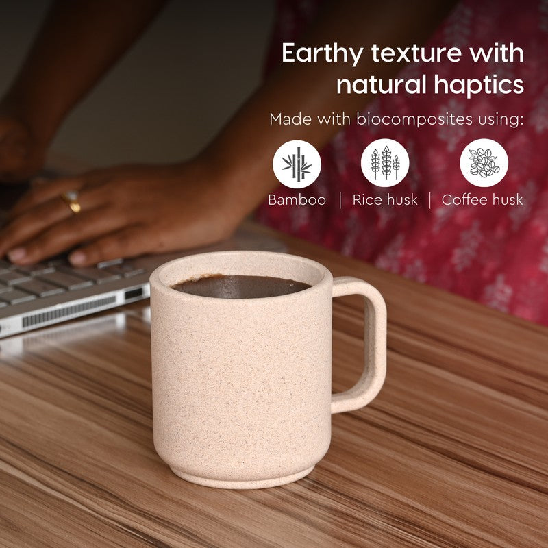 Nordic Rice Husk Coffee Mug (350 mL Each) - Set Of Six media 5