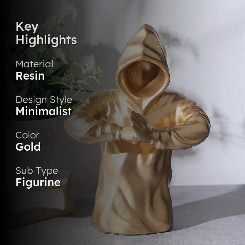 Hooded Ronin Showpiece - Gold media 2