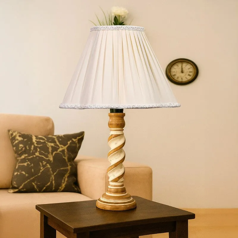 Modera Veno Wooden Table Lamp - Ivory media 4