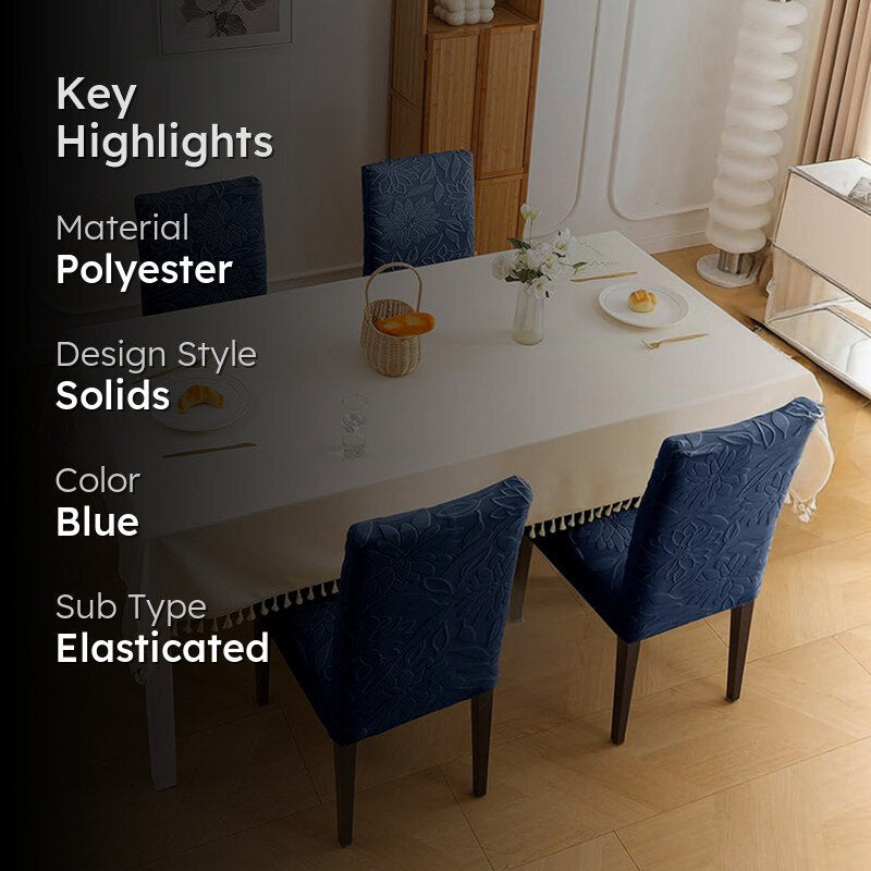 Serena Chair Cover (Blue) - Set Of Four media 2