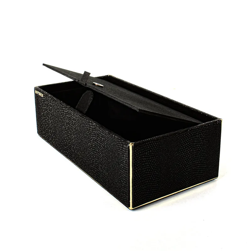 Tisquo Edge Faux Leather Tissue Box - Black media 6