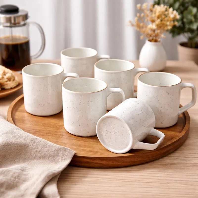 Marlowe Bone China Tea Cup (200 mL Each) -  Set of Six media 1