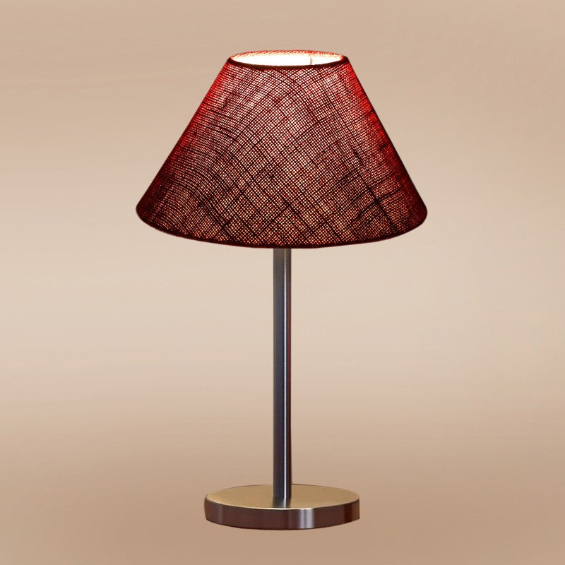 Noctra Luxe Glow Metal Table Lamp - Maroon media 6